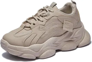 Women's Breathable Chunky Sneakers Comfortable Dad Shoes Lightweight Walking Shoes for Casual & Workout