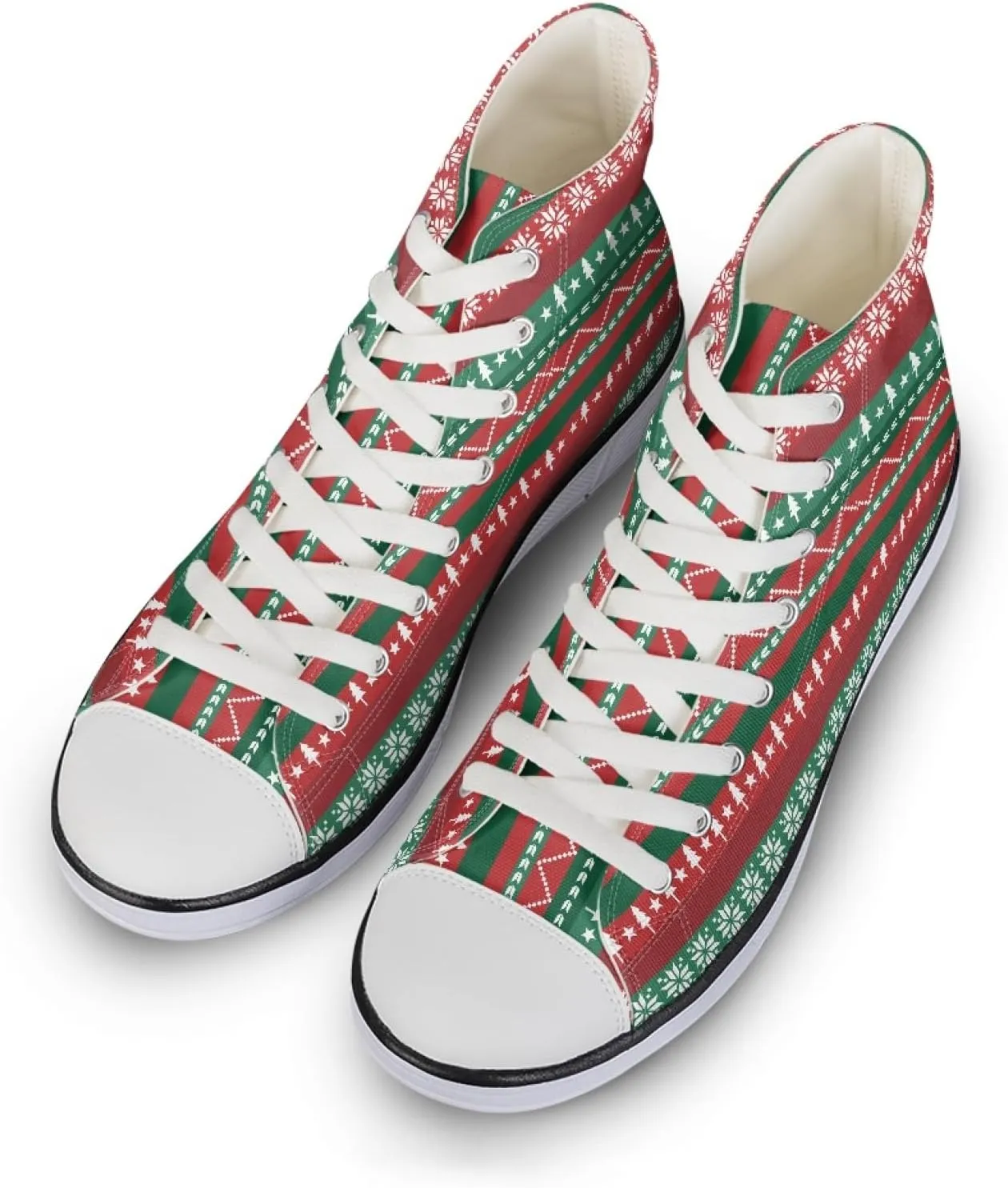 Womens Canvas Shoes High Top Sneakers for Women Classic Lace Up Walking Shoes Personalized Girls Walking Shoes