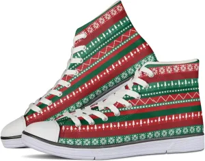 Womens Canvas Shoes High Top Sneakers for Women Classic Lace Up Walking Shoes Personalized Girls Walking Shoes