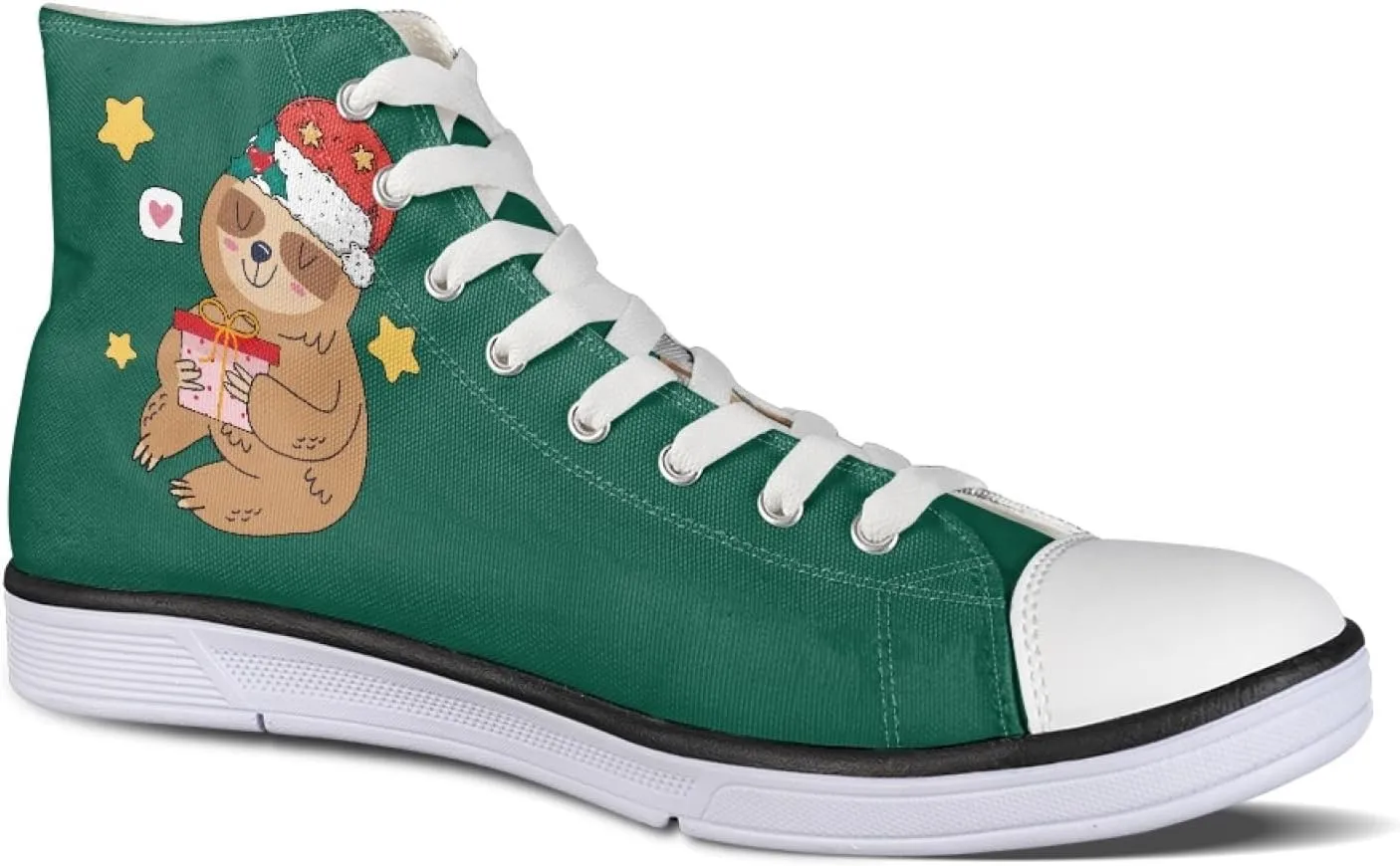 Womens Canvas Shoes High Top Sneakers for Women Classic Lace Up Walking Shoes Personalized Girls Walking Shoes