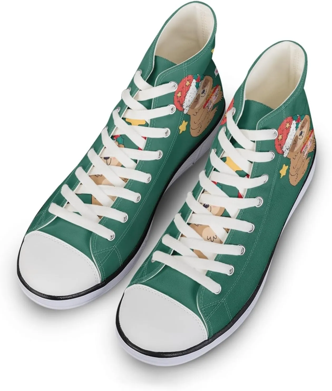 Womens Canvas Shoes High Top Sneakers for Women Classic Lace Up Walking Shoes Personalized Girls Walking Shoes
