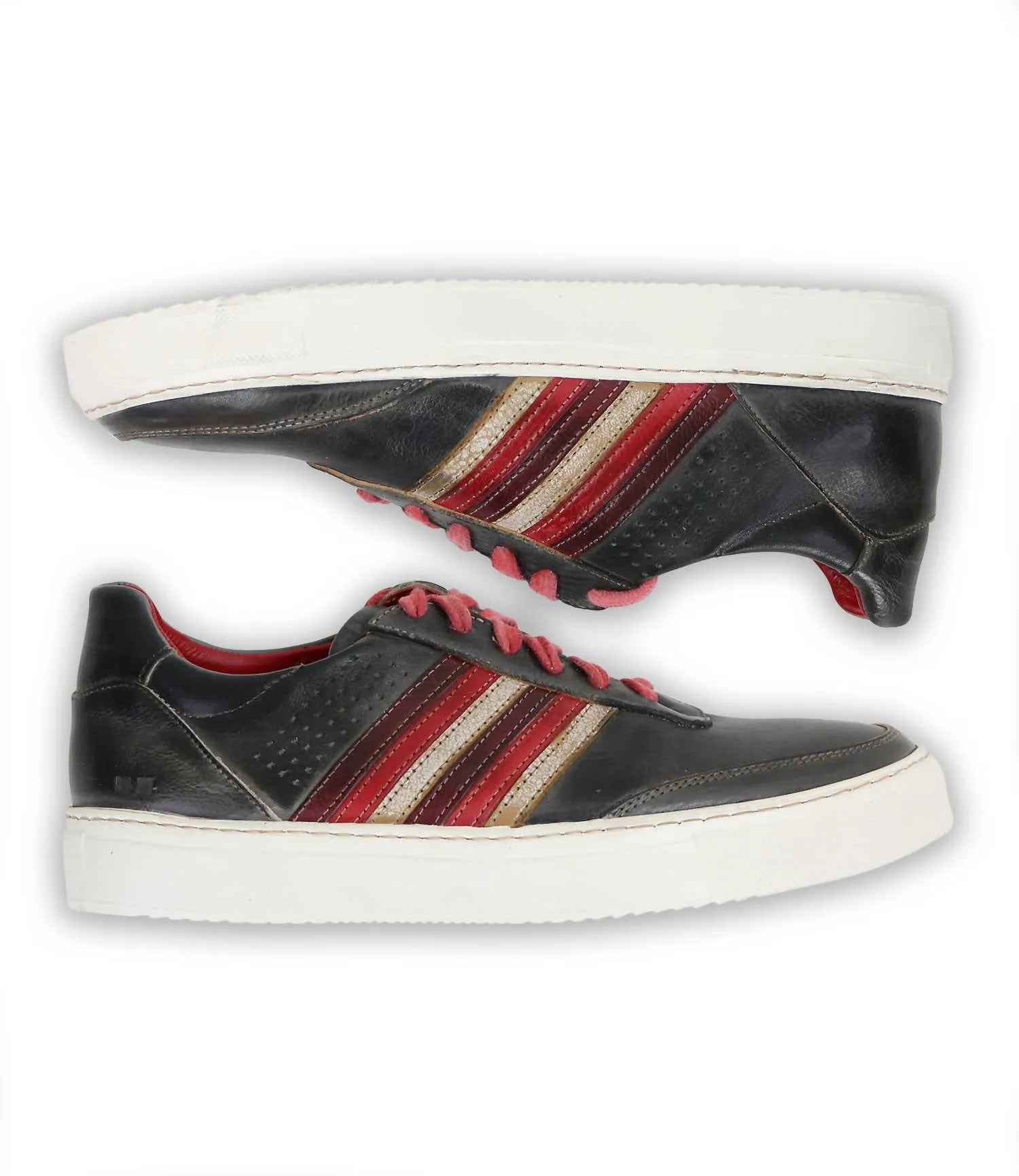 Women's Carrington Leather Sneakers In Black Multi