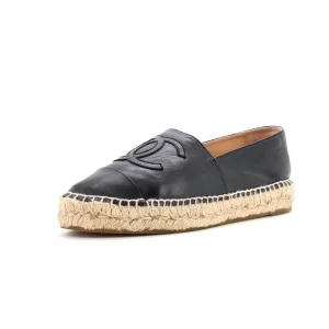 Women's CC Cap Toe Espadrilles Leather