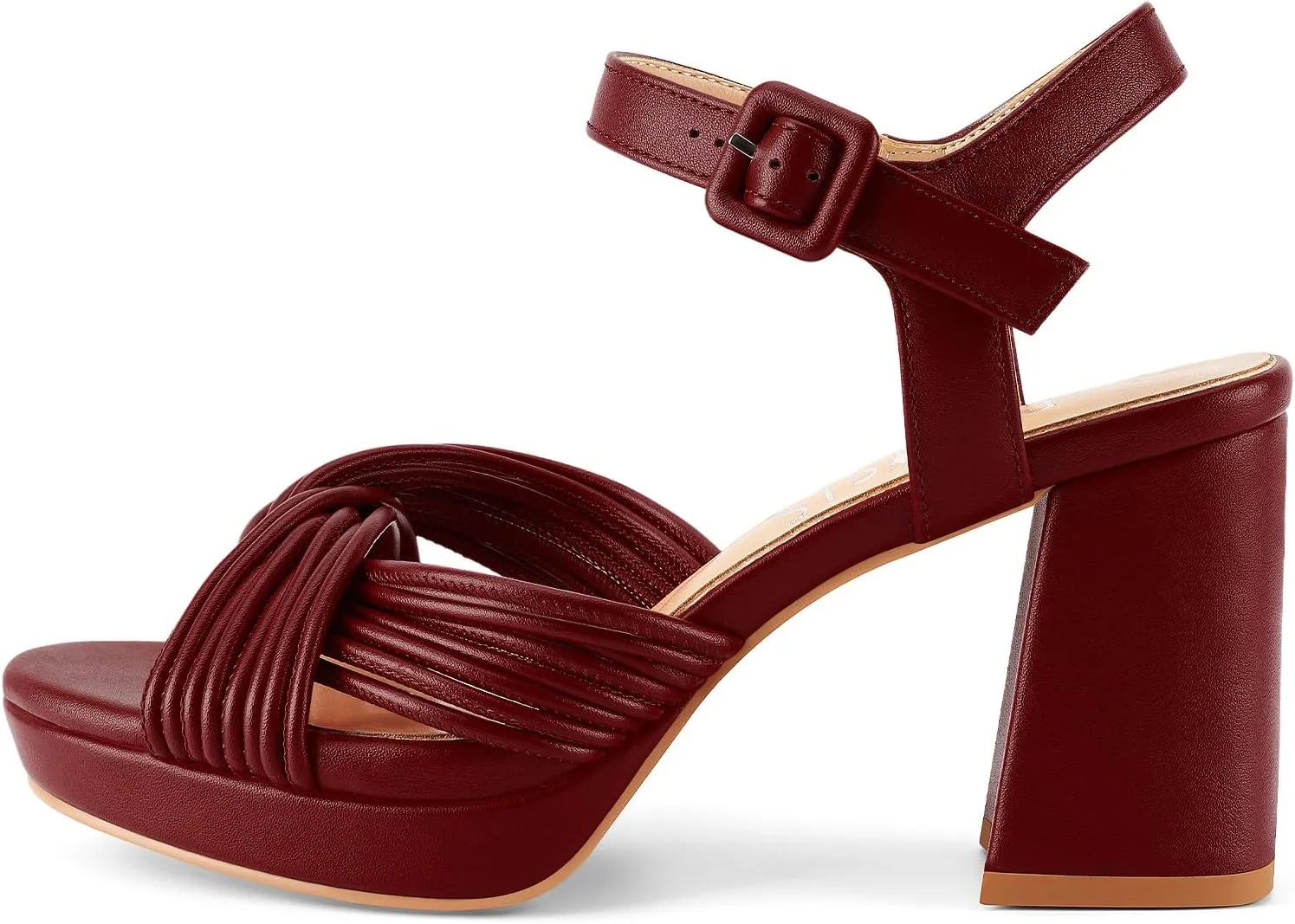 Women's Chunky Platform Heels Baby Pink Block Heeled Sandals Round Open Toe Comfy Bow Heels Slingback Sandal Wedding Party Shoes for Ladies Stylish Cute Summer