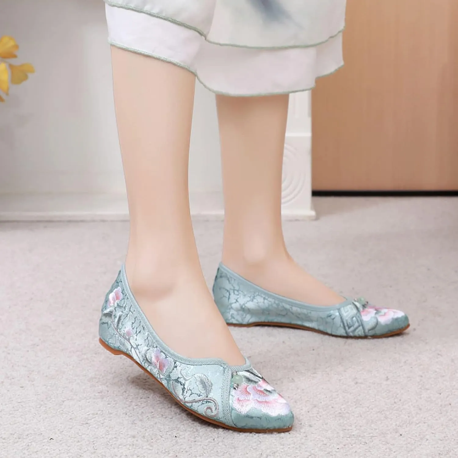 Women's Classic Ballet Flat Flats Shoes Pointed Toe Slip On