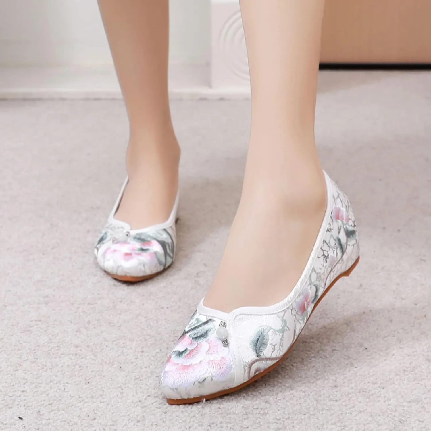 Women's Classic Ballet Flat Flats Shoes Pointed Toe Slip On