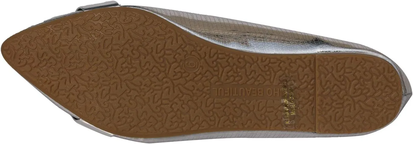 Women's Classic Pointy Toe Boat Slip on Ballet Flats Patent Leather