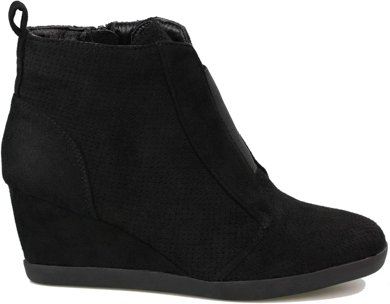 Women's Fashion Wedge Sneakers High Top Hidden Wedge Heel Platform Lace Up Shoes Ankle Bootie