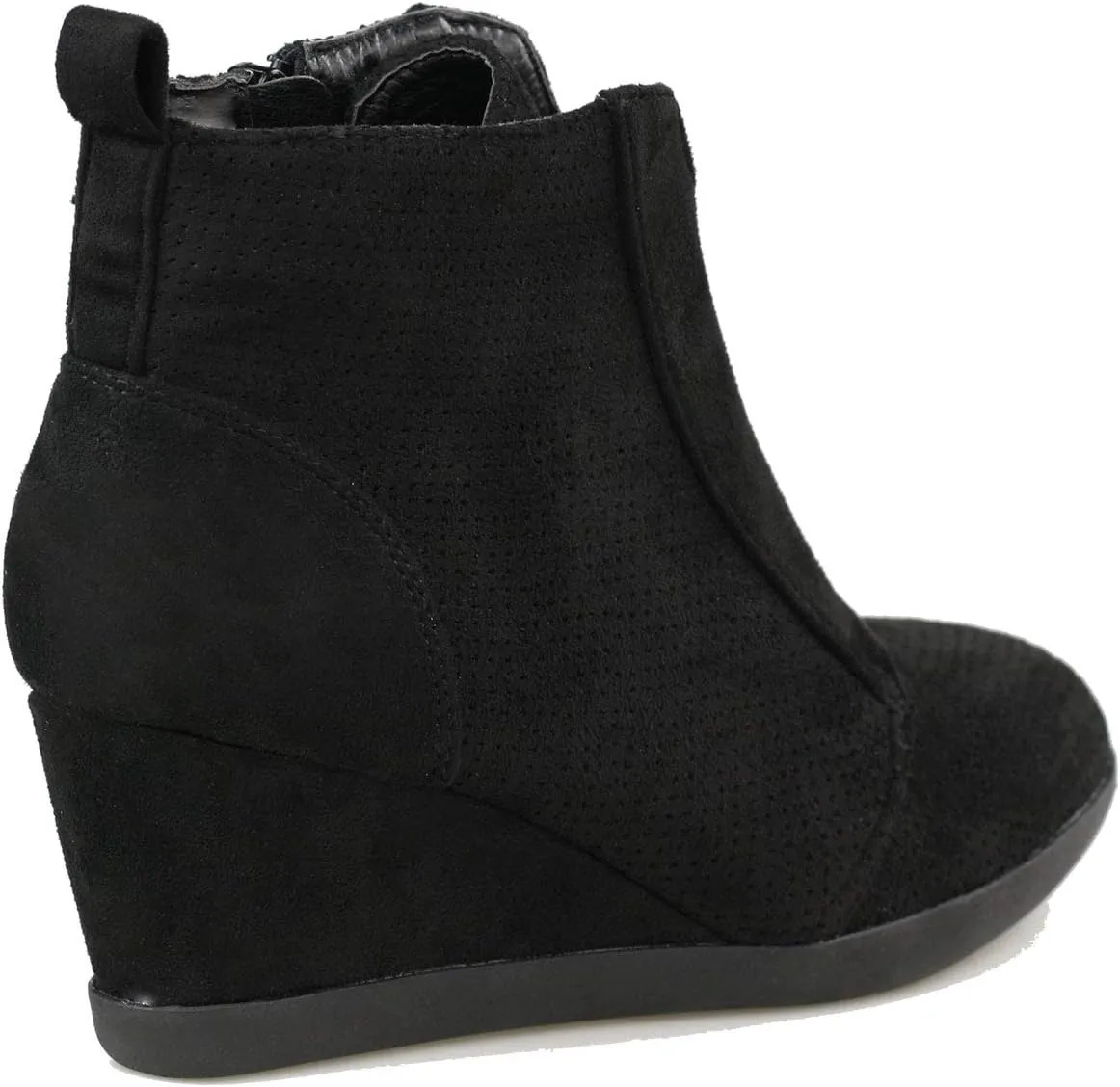 Women's Fashion Wedge Sneakers High Top Hidden Wedge Heel Platform Lace Up Shoes Ankle Bootie