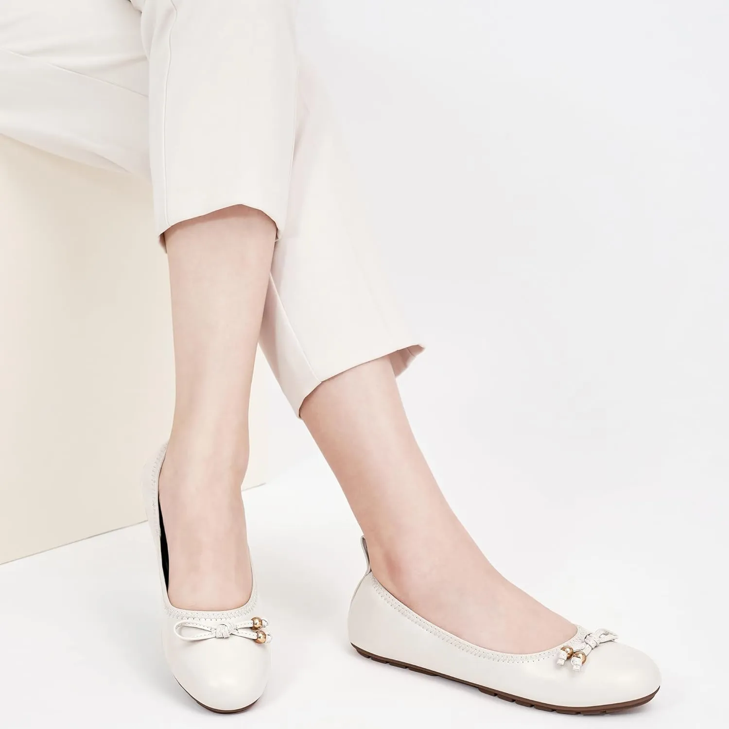 Womens Flats Ballet for Work: Dress Comfortable Walking Flat - Casual Ladies Wedding Shoe