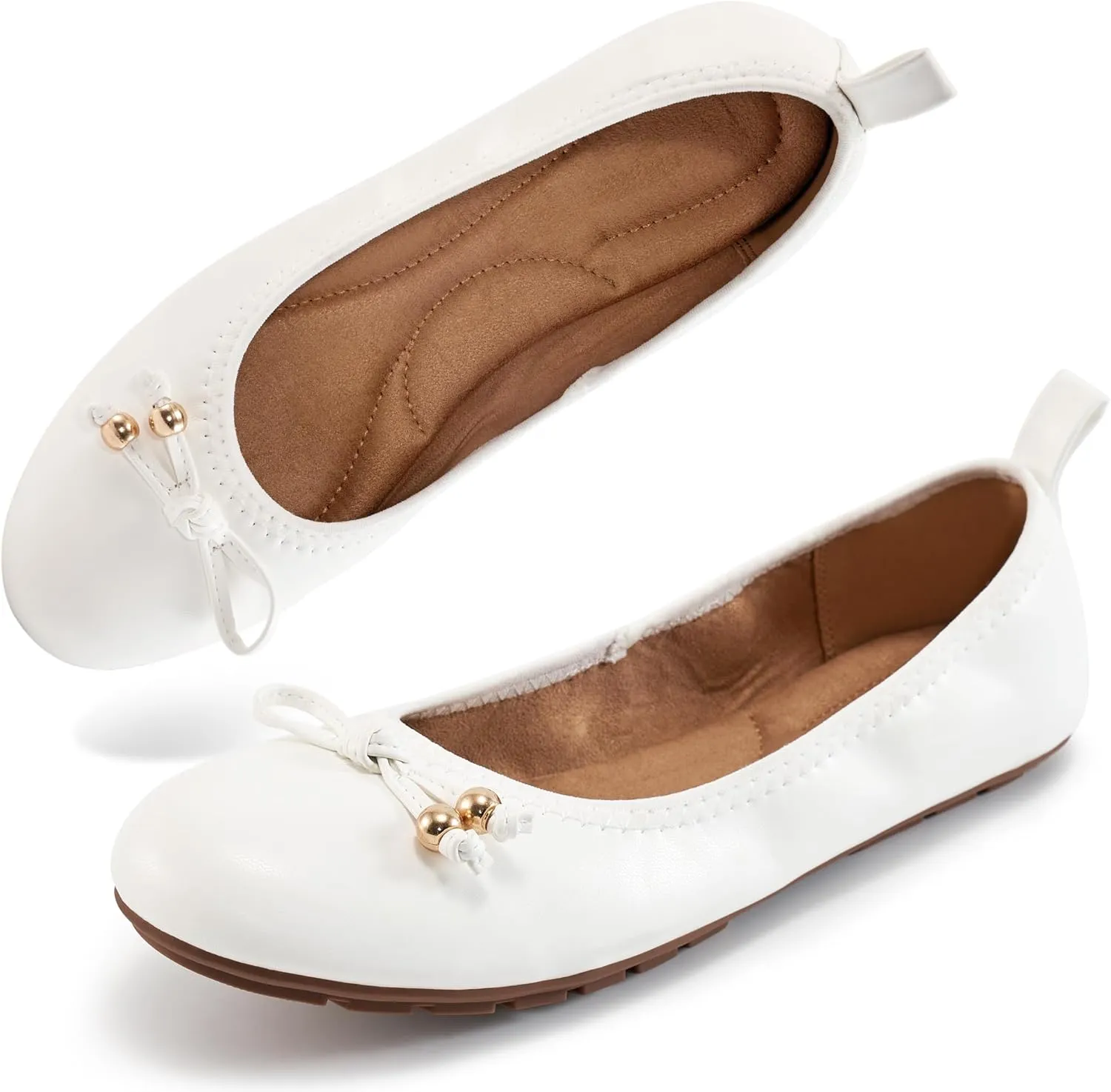 Womens Flats Ballet for Work: Dress Comfortable Walking Flat - Casual Ladies Wedding Shoe