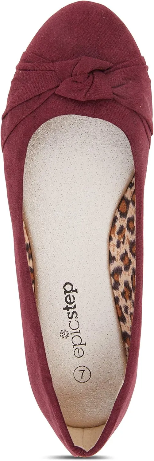 Women's flats with knot front Cute Ballet Flats for Women Casual or Dressy shoes for women Comfortable flats womens shoes