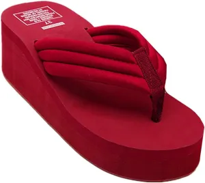Womens Flip Flops Wedge Sandals High-Heeled Slippers