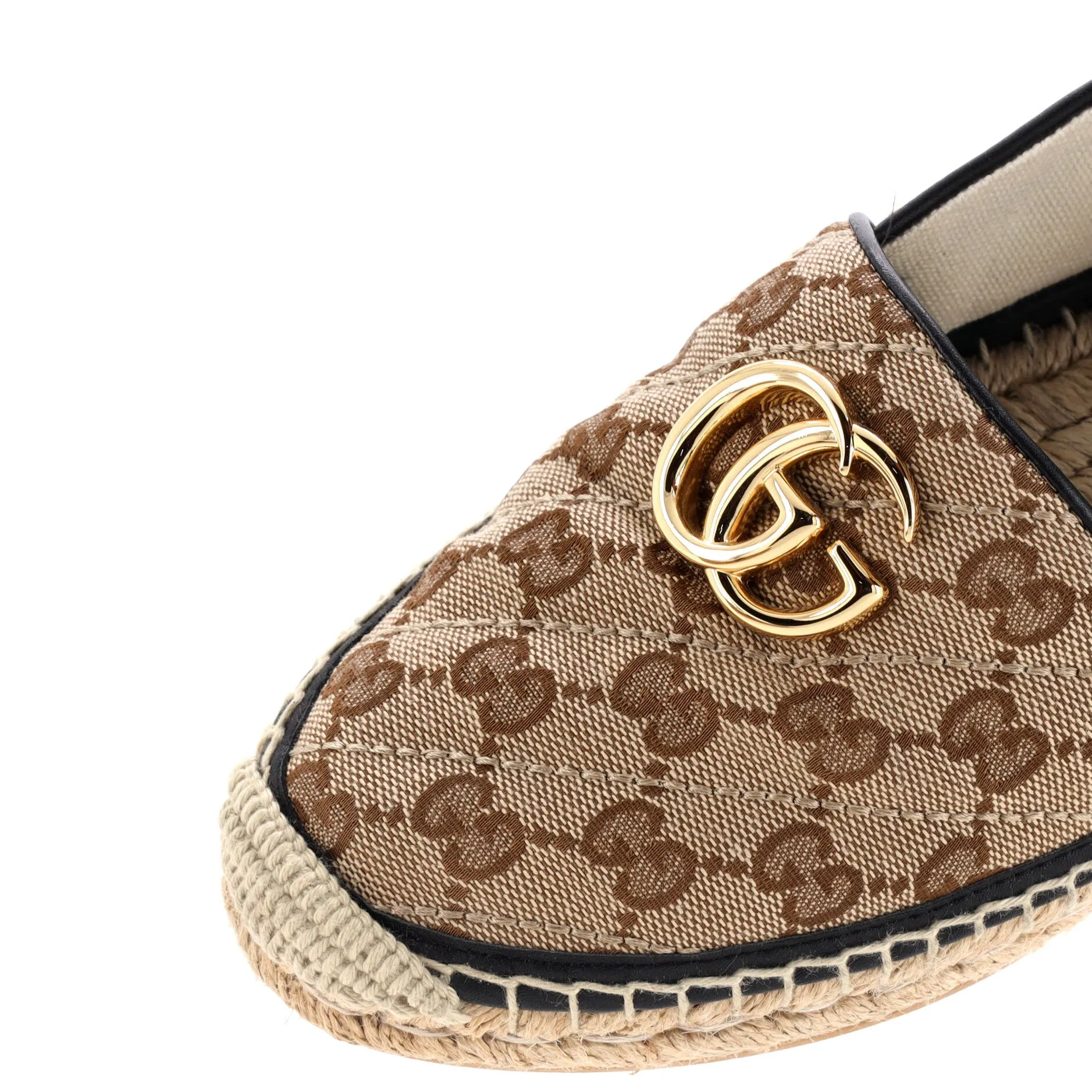 Women's GG Marmont Espadrilles Diagonal Quilted GG Canvas