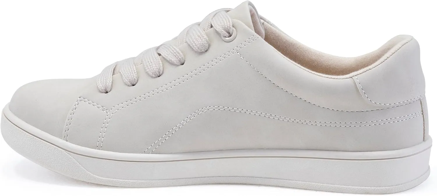 Women's Lace Up Trendy Sneaker Classic Fashion Low Top Walking Shoes