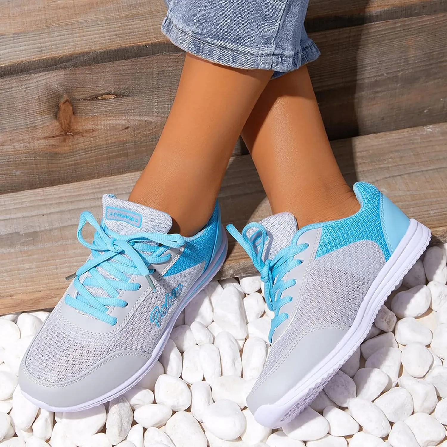Women's Lace Up Walking Running Shoes Tennis Casual Mens Running Shoes Gym Woman Shoes Casual Platform Sneakers Slip On Tennis Shoe Trainers Shoe