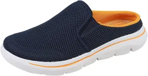 Women's Men Soft Orthopedic Sneakers Breathable Woven Go Walking Slip On Foam Arch Support Hands Slip in Shoes