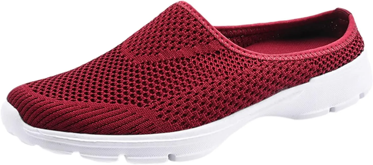 Women's Orthopedic Clogs Lightweight Platform Sandals Breathable Mesh Walking Mules Slip-On Slippers Sport Sandals