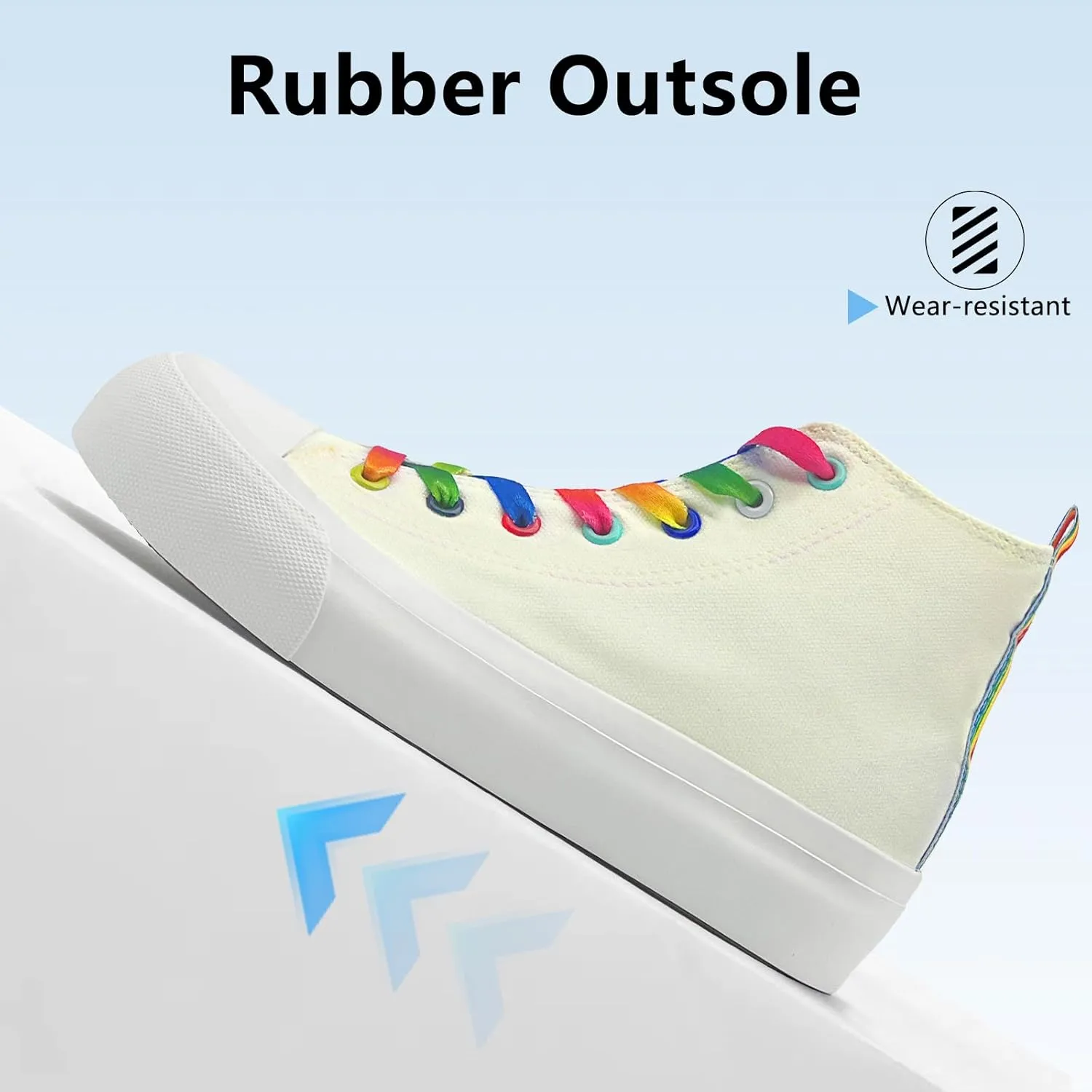 Womens Platform Canvas Sneakers Mens High Top Classic Canvas Shoes Unisex Casual Tennis Comfortable Fashion Sneakers Lace-Up