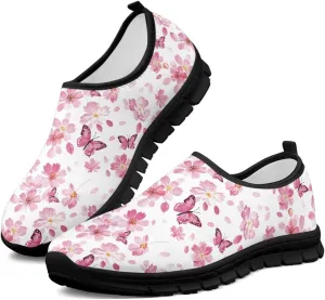 Women's Slip on Sneakers Casual Shoes Loafers Non Slip Breathable Comfortable Walking Sneakers Gifts for Women Girls Black Sole Size 5.5-11.5