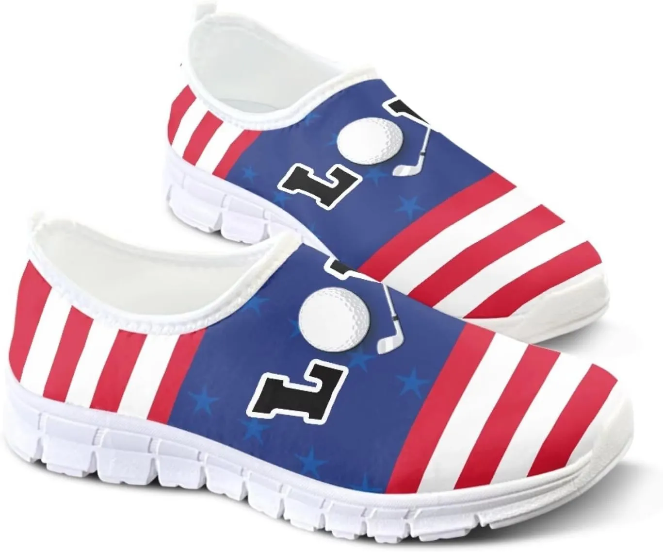 Women's Slip on Sneakers Casual Shoes Loafers Non Slip Breathable Comfortable Walking Sneakers Gifts for Women Girls White Sole Size 5.5-11.5