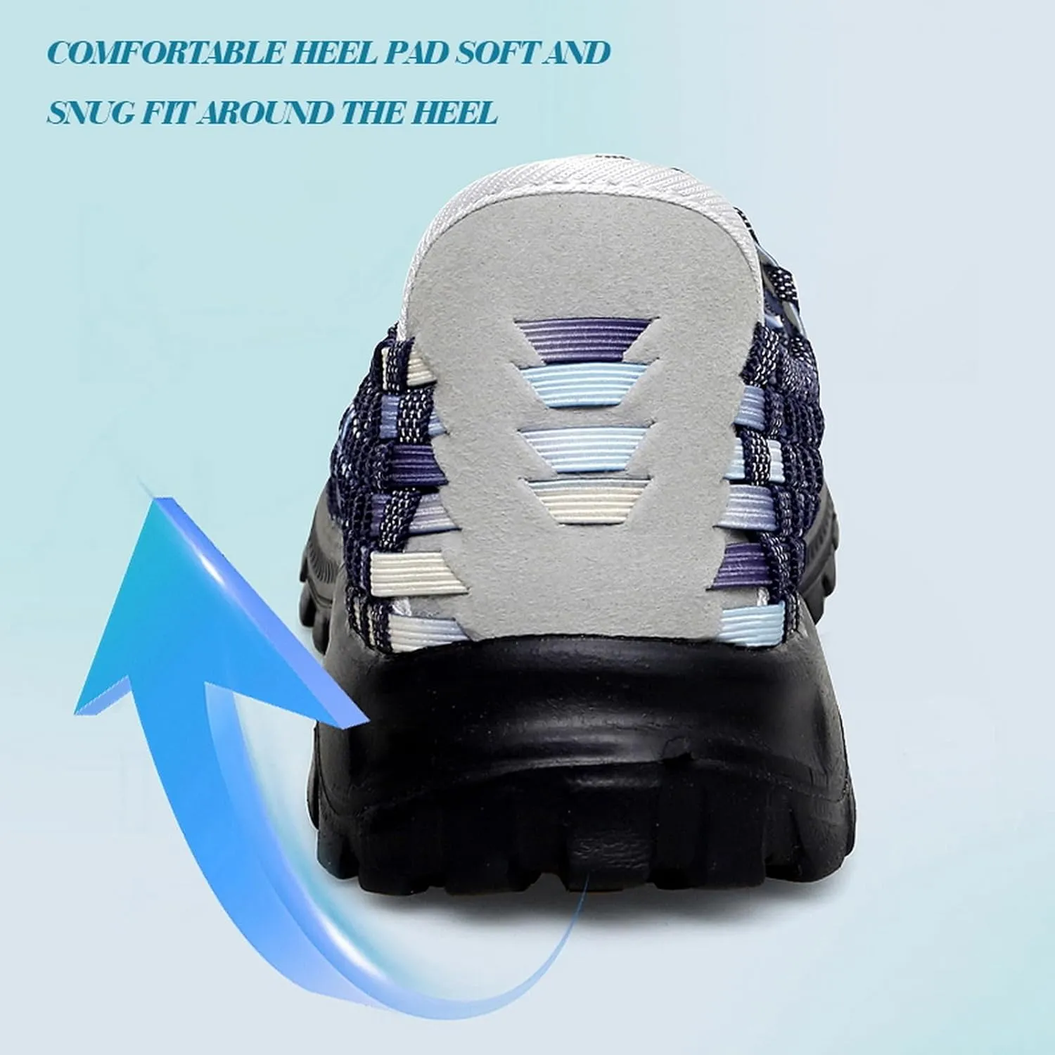 Women's Slip On Walking Shoes Mary Jane Flat Sneakers Lightweight Breathable Non Slip Running Shoes