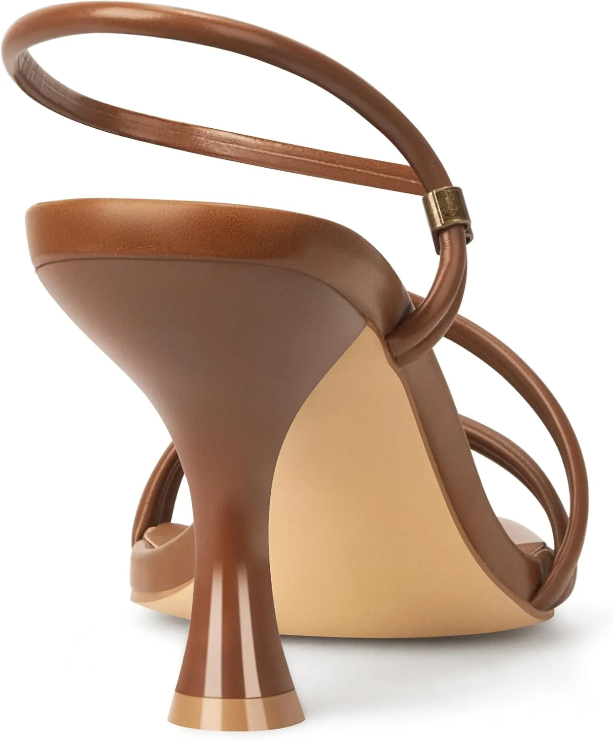 Women's Strappy Kitten Heels Square Open Toe Sandals Party Wedding Ankle Strap Shoes
