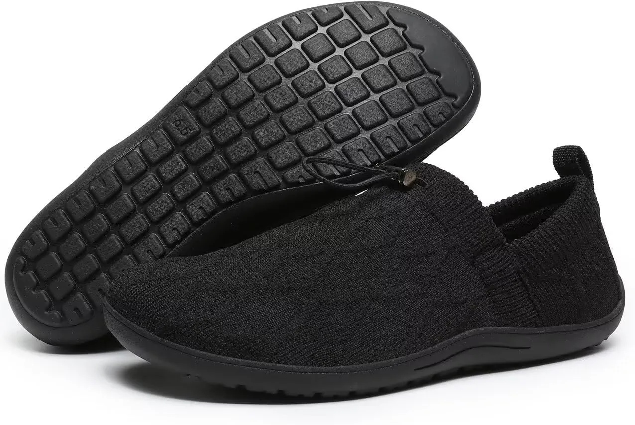 Women's Wide Toe Barefoot Minimalist Walking Shoes Comfortable Tennis Gym Athletic Flats Slip-on Sneakers