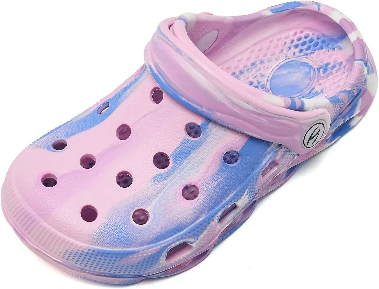 WOUEOI Kid's Tie Dye Clogs Garden Shoes Cartoon Slides Toddler Sandals Beach Slipper Girls Boys