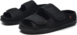 XGOPTS Diabetic Sandals for Women Men Extra Wide Diabetic Foot Shoes Swollen Feet Diabetic Edema Boots Slippers Non Slip Open Toe Adaptive Sandals Diabetic Arthritis Walking Shoes Adjustable Closure