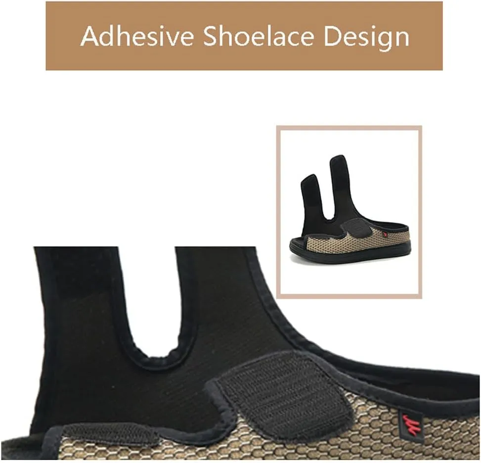 XGOPTS Diabetic Sandals for Women Men Extra Wide Diabetic Foot Shoes Swollen Feet Diabetic Edema Boots Slippers Non Slip Open Toe Adaptive Sandals Diabetic Arthritis Walking Shoes Adjustable Closure