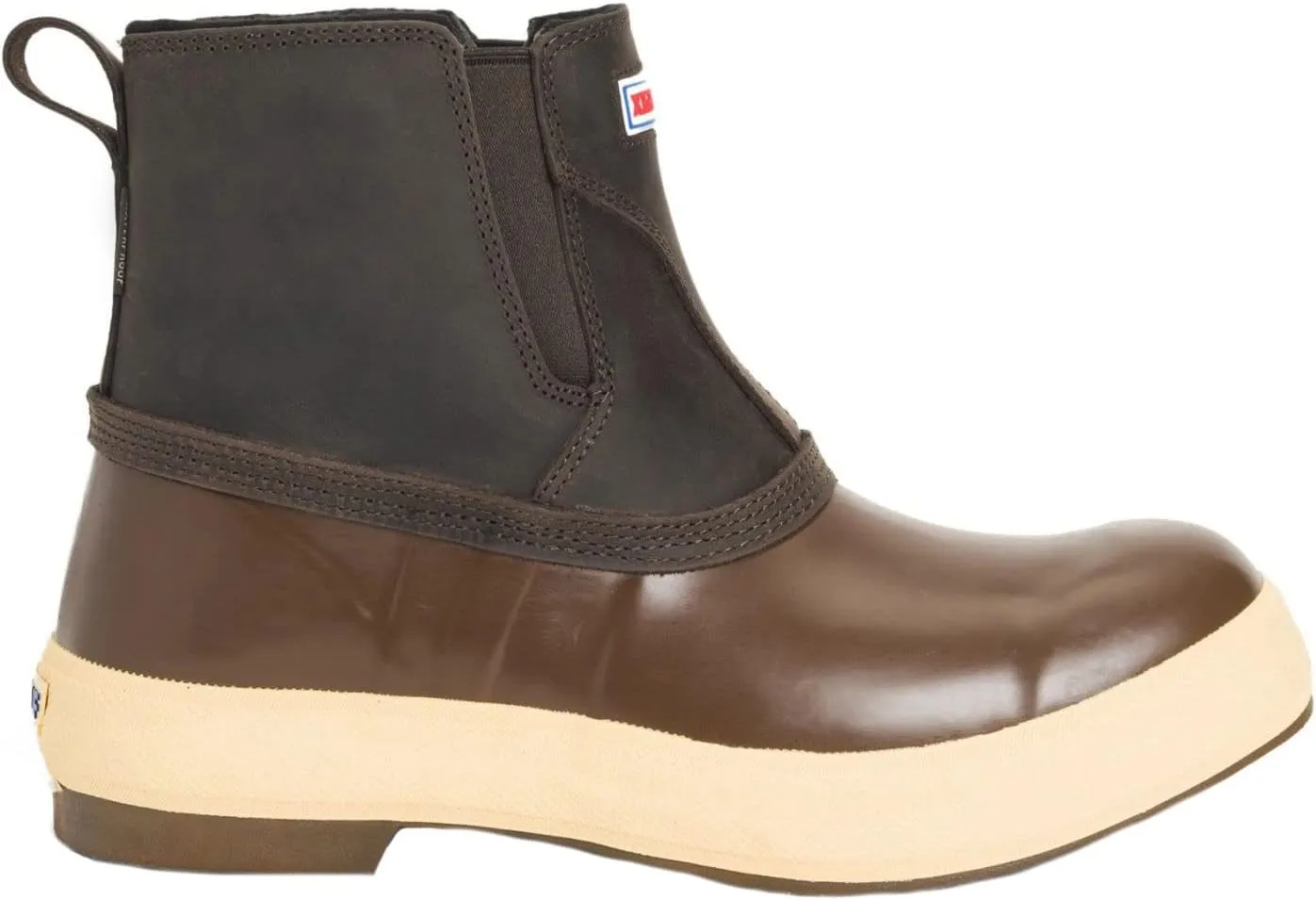 Xtratuf Men's 6" Legacy Chelsea Waterproof Weatherproof Leather Upper Slip Resistant Cushioned Ankle Deck Boots