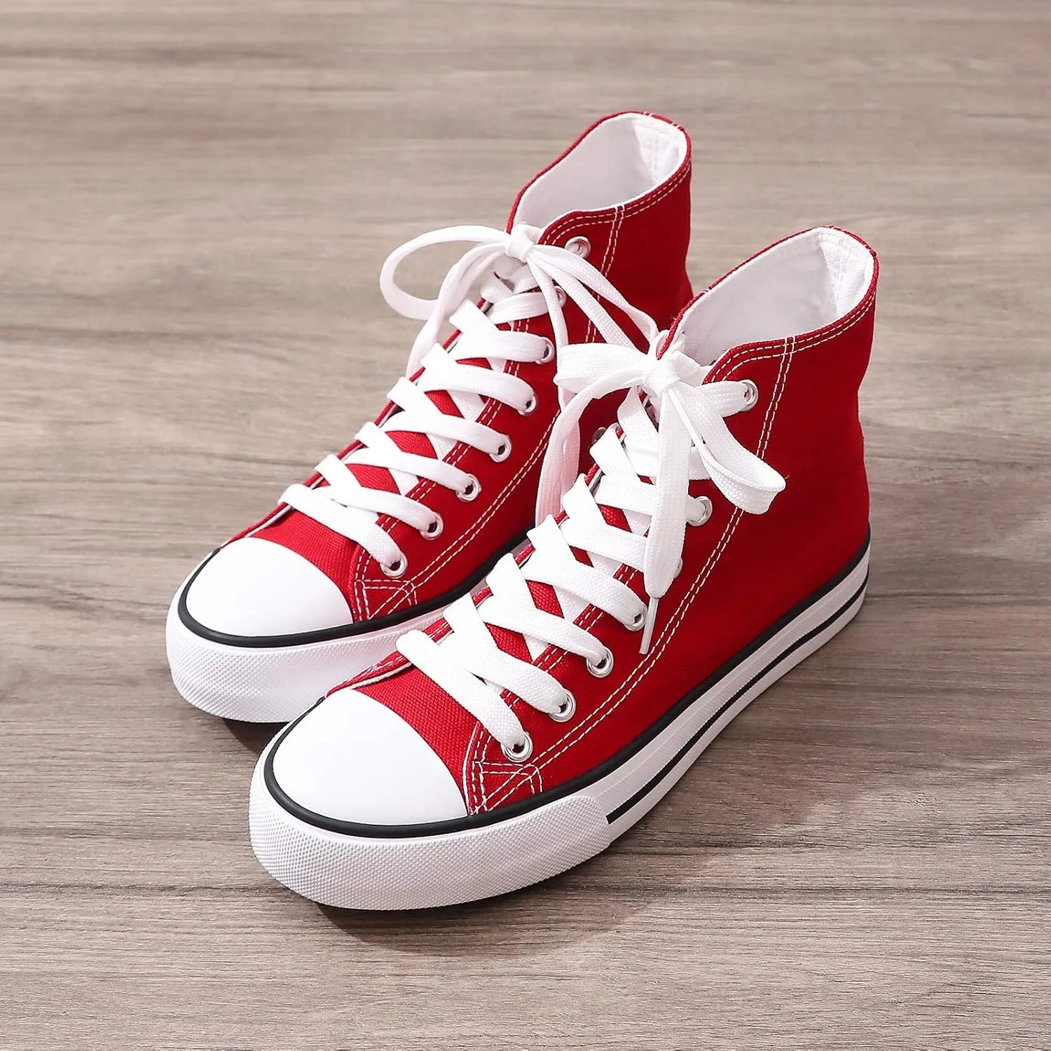 yageyan Womens High Top Canvas Sneakers Lace up Fashion Shoes for Women Casual Classic
