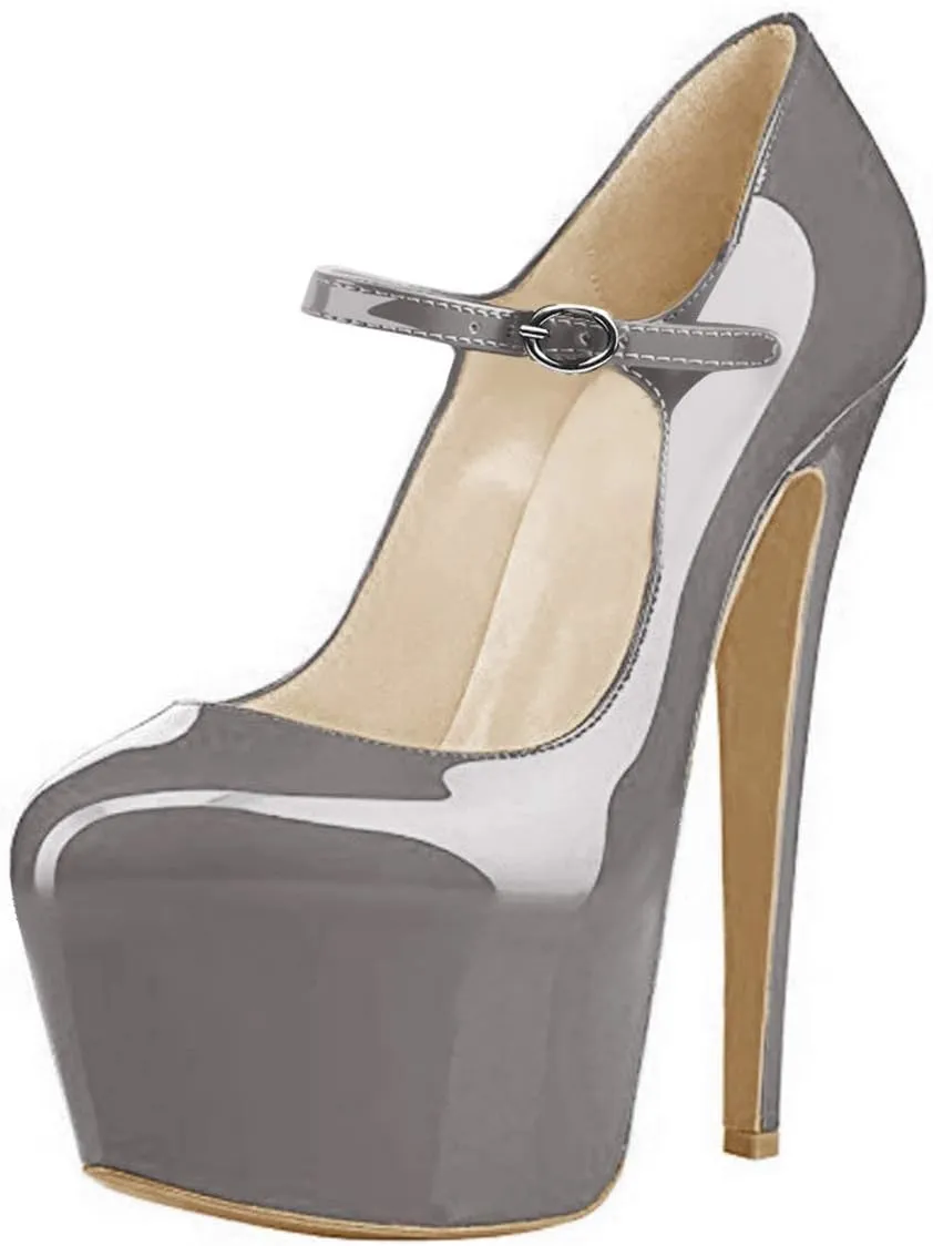 Yolkomo Platform Heels for Women Ankle Strap Stiletto High Heel Sandals