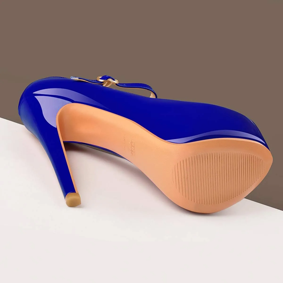 Yolkomo Platform Heels for Women Ankle Strap Stiletto High Heel Sandals
