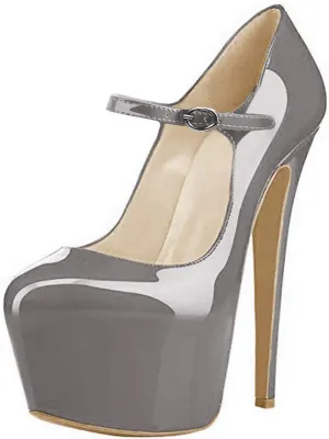 Yolkomo Platform Heels for Women Ankle Strap Stiletto High Heel Sandals