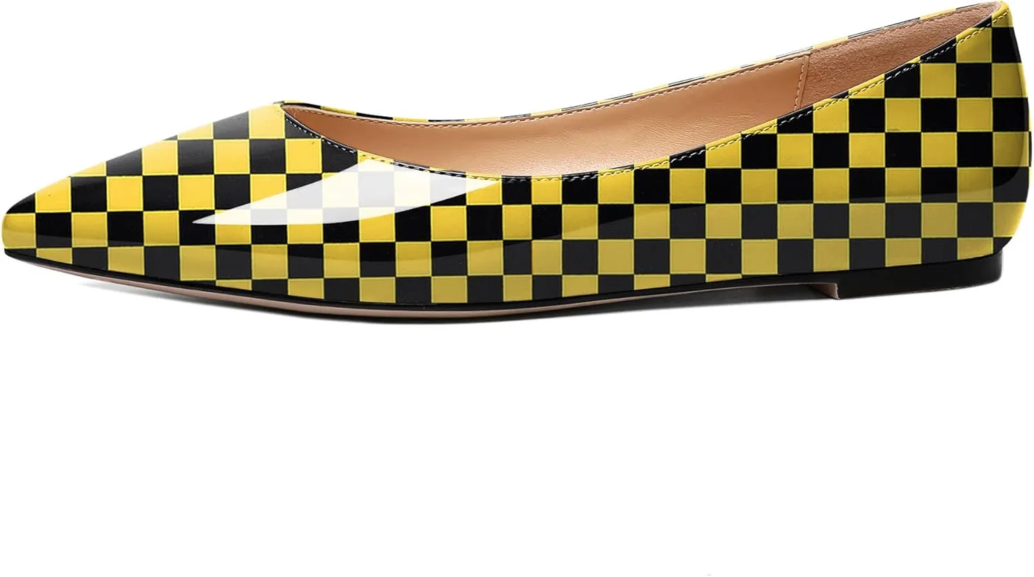 Zamikoo Flats Shoes Women, Pointed Toe Slip On Loafer Flats Shoes Pumps for Office Casual Dressy Comfortable