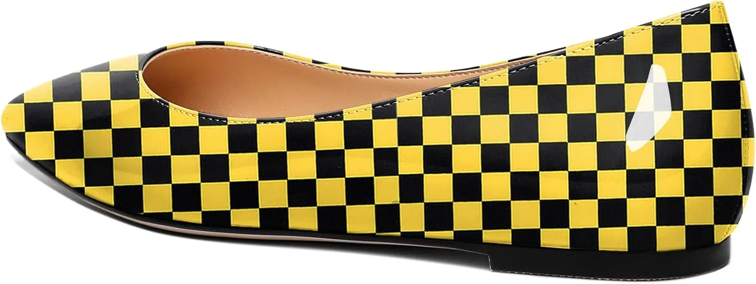 Zamikoo Flats Shoes Women, Pointed Toe Slip On Loafer Flats Shoes Pumps for Office Casual Dressy Comfortable