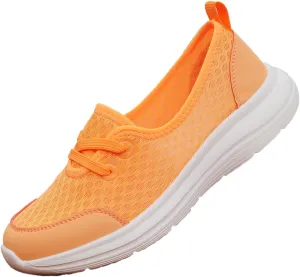 ZWRXW Women's Orthopedic Loafers Slip-On Walking Shoes Arch Support & Non-Slip Breathable Shoes Low Top Fashion Sneakers Lightweight Outdoor Hiking Sneakers